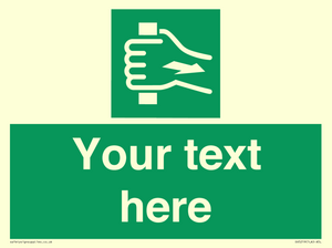 Custom Pull Bar Sign